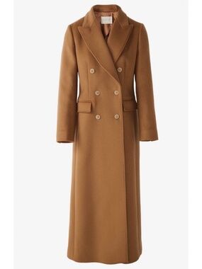 Massimo Dutti | Long coat | Cashmere/wool | Camel (Limited Ed.) US 4/EU 36/UK 8
